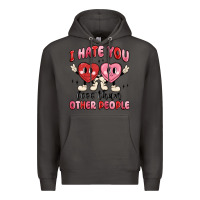 Smoke i hate you less than other people Premium Hoodie - MaliasSmallBusiness