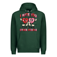 Sports Green i hate you less than other people Premium Hoodie - MaliasSmallBusiness