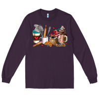 Plum bakery coffee cups Long Sleeve Tee - AdoDesignShop