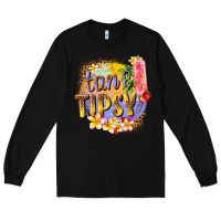 Black tan tipsy summer Long Sleeve Tee - texasbilliewilder