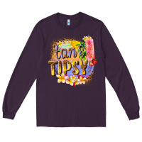 Plum tan tipsy summer Long Sleeve Tee - texasbilliewilder