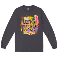 Smoke tan tipsy summer Long Sleeve Tee - texasbilliewilder