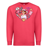 Cardinal nurse and nurse element heart Premium Sweatshirt - AdoDesignShop