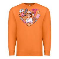 Carrot nurse and nurse element heart Premium Sweatshirt - AdoDesignShop