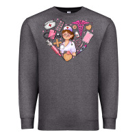 Charcoal Heather nurse and nurse element heart Premium Sweatshirt - AdoDesignShop