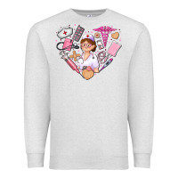 Oatmeal Heather nurse and nurse element heart Premium Sweatshirt - AdoDesignShop