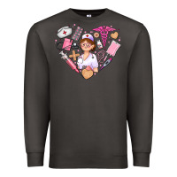 Smoke nurse and nurse element heart Premium Sweatshirt - AdoDesignShop