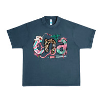 Midnight Navy floral cna certified nursing assistant Urban Heavy Tee - RanaPortraitStore