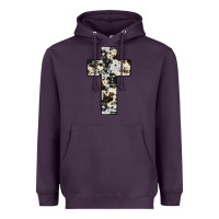 Plum cowhide cross Heavyweight Hoodie - JahusDesignShop