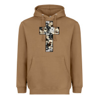 Toasted Coconut cowhide cross Heavyweight Hoodie - JahusDesignShop