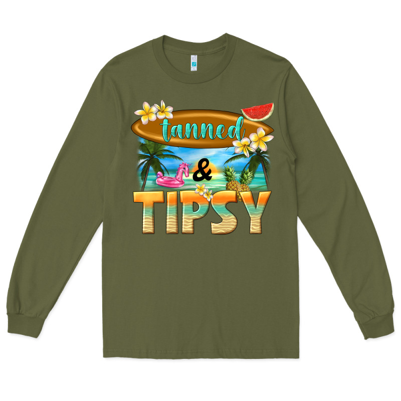 Tanned And Tipsy Long Sleeve Tee by texasbilliewilder | Teevron