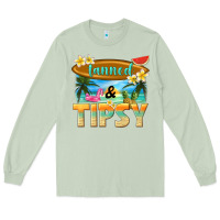 Matcha tanned and tipsy Long Sleeve Tee - texasbilliewilder