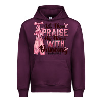 Mauve Wine let them praise his name with dancing Urban Hoodie - NancyCooperArtShop