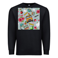 Black school bus back to school seamless pattern Premium Sweatshirt - BundleAndBundleShop