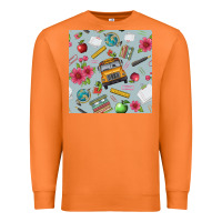 Carrot school bus back to school seamless pattern Premium Sweatshirt - BundleAndBundleShop