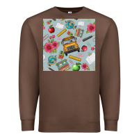 School Bus Back To School Seamless Pattern Premium Sweatshirt | Teevron