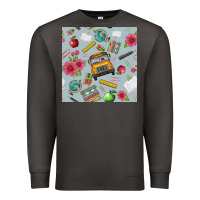 Smoke school bus back to school seamless pattern Premium Sweatshirt - BundleAndBundleShop