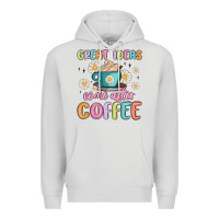 Dove Grey great ideas come after coffee Premium Hoodie - MaliasSmallBusiness