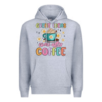 Heather Grey great ideas come after coffee Premium Hoodie - MaliasSmallBusiness