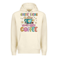 Sandshell great ideas come after coffee Premium Hoodie - MaliasSmallBusiness