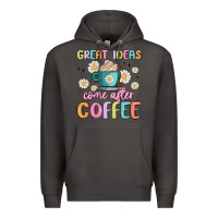 Smoke great ideas come after coffee Premium Hoodie - MaliasSmallBusiness