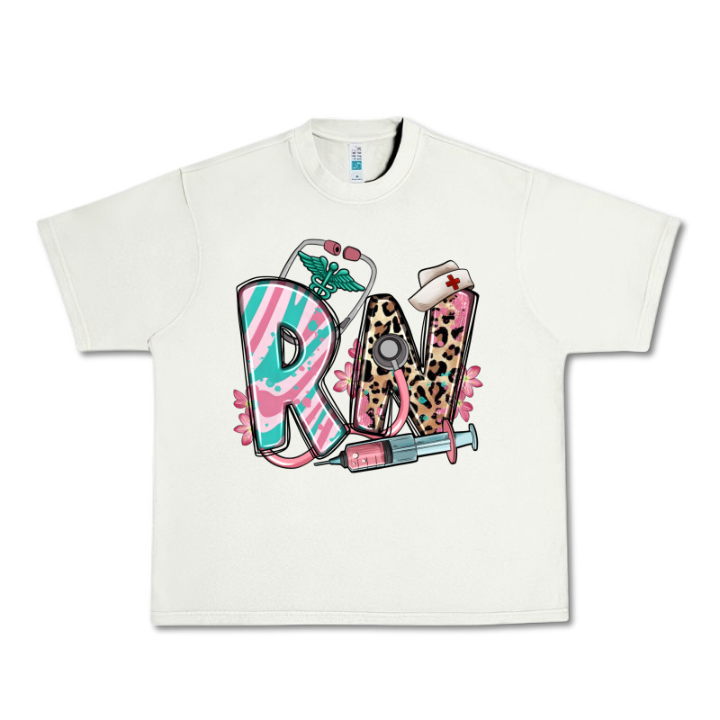 Floral Rn Registered Nurse Urban Heavy Tee by RanaPortraitStore | Teevron