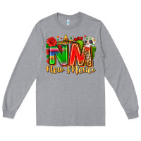 Heather Grey new mexico Long Sleeve Tee - Zillion Design Studio