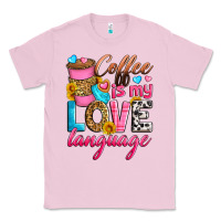 Bubblegum Pink coffee is my love language Classic Tee - Zillion Design Studio