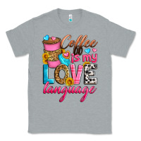 Heather Grey coffee is my love language Classic Tee - Zillion Design Studio