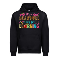 Black its a beautiful day for learning Urban Hoodie - NancyCooperArtShop
