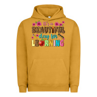 Pigment Peanut Butter its a beautiful day for learning Urban Hoodie - NancyCooperArtShop