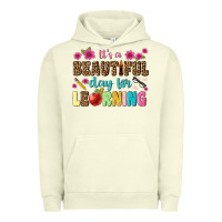 Pigment Pistachio its a beautiful day for learning Urban Hoodie - NancyCooperArtShop