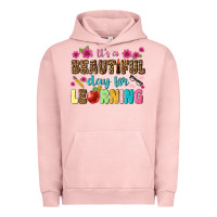 Pigment Salmon its a beautiful day for learning Urban Hoodie - NancyCooperArtShop