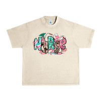 Sandshell floral nurse Urban Heavy Tee - RanaPortraitStore