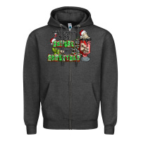 Charcoal Heather when your  dead insıde but is christmas Zipper Hoodie - CowhideDigitalArt