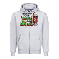 Heather Grey when your  dead insıde but is christmas Zipper Hoodie - CowhideDigitalArt
