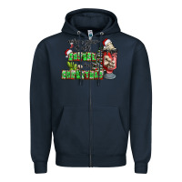 Navy when your  dead insıde but is christmas Zipper Hoodie - CowhideDigitalArt