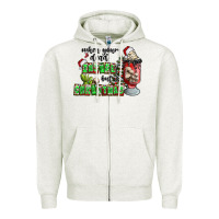 Oatmeal Heather when your  dead insıde but is christmas Zipper Hoodie - CowhideDigitalArt