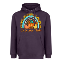 Plum Welcome Fall Rainbow Heavyweight Hoodie - Artiststas