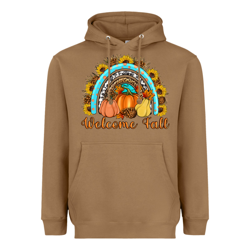 Welcome Fall Rainbow Heavyweight Hoodie by Artiststas | Teevron