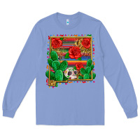 Colony Blue new mexico map Long Sleeve Tee - Zillion Design Studio