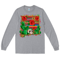Heather Grey new mexico map Long Sleeve Tee - Zillion Design Studio