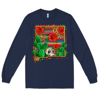 Navy new mexico map Long Sleeve Tee - Zillion Design Studio