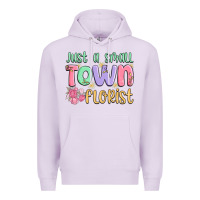 Lilac just a small town florist Premium Hoodie - MaliasSmallBusiness