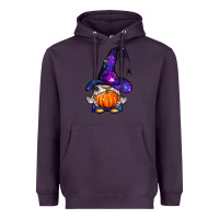 Plum witch gnome with pumpkin Heavyweight Hoodie - BundleAndBundleShop