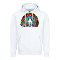 White nana Zipper Hoodie - SublimationCraftShop