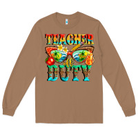 Toasted Coconut teacher off duty Long Sleeve Tee - texasbilliewilder