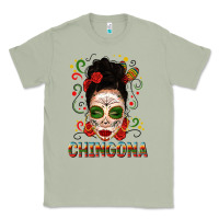 Matcha Mexicana Skull Girl Messy Bun Classic Tee - texasbilliewilder