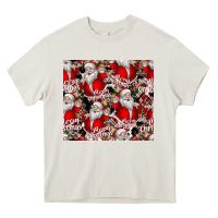 Cream Merry Christmas Heavy Core Tee - CowhideDigitalArt