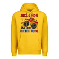 Lemon just a boy who loves monster trucks Premium Hoodie - MaliasSmallBusiness